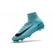 Crampons de Football Homme Nouveau Nike Mercurial Superfly V FG Bleu Noir