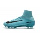 Crampons de Football Homme Nouveau Nike Mercurial Superfly V FG Bleu Noir