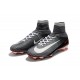 Crampons de Football Homme Nouveau Nike Mercurial Superfly V FG Noir Gris Blanc