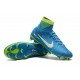 Crampons de Football Neymar Nouveau Nike Mercurial Superfly V FG Bleu