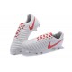 Chaussure de Foot Nouvelles Nike Tiempo Legend VII FG Cuir - Blanc Rouge