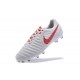 Chaussure de Foot Nouvelles Nike Tiempo Legend VII FG Cuir - Blanc Rouge