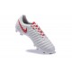 Chaussure de Foot Nouvelles Nike Tiempo Legend VII FG Cuir - Blanc Rouge