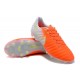 Chaussure de Foot Nouvelles Nike Tiempo Legend VII FG Cuir - Orange Blanc