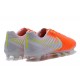 Chaussure de Foot Nouvelles Nike Tiempo Legend VII FG Cuir - Orange Blanc