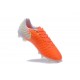 Chaussure de Foot Nouvelles Nike Tiempo Legend VII FG Cuir - Orange Blanc