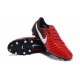 Chaussure de Foot Nouvelles Nike Tiempo Legend VII FG Cuir - Rouge Noir Blanc