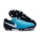 Chaussure de Foot Nouvelles Nike Tiempo Legend VII FG Cuir - Bleu