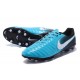 Chaussure de Foot Nouvelles Nike Tiempo Legend VII FG Cuir - Bleu