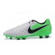 Nike Tiempo Legend 7 FG Kangourou Crampons Football - Blanc Vert Noir