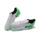 Nike Tiempo Legend 7 FG Kangourou Crampons Football - Blanc Vert Noir