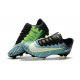 Nike Nouveau Crampon Football Mercurial Vapor 11 FG - Bleu Blanc Vert