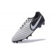 Nike Tiempo Legend 7 FG Kangourou Crampons Football - Blanc Noir