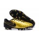 Nike Tiempo Legend 7 FG Kangourou Crampons Football - Or Noir