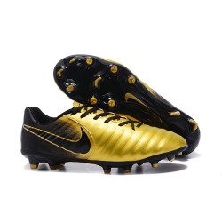 Nike Tiempo Legend 7 FG Kangourou Crampons Football - Or Noir