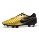 Nike Tiempo Legend 7 FG Kangourou Crampons Football - Or Noir