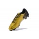 Nike Tiempo Legend 7 FG Kangourou Crampons Football - Or Noir