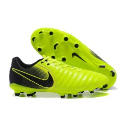 Nike Tiempo Legend 7 FG Kangourou Crampons Football - Vert Noir