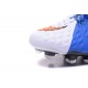 Nike Crampon Football Nouvel 2017 HyperVenom Phantom III DF FG Bleu Blanc