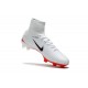 Crampons de Football Homme Nouveau Nike Mercurial Superfly V FG Blanc Rouge Noir