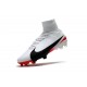 Crampons de Football Homme Nouveau Nike Mercurial Superfly V FG Blanc Rouge Noir