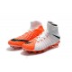 Nike HyperVenom Phantom 3 DF FG ACC Flyknit Chaussures - Blanc Orange