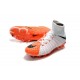 Nike HyperVenom Phantom 3 DF FG ACC Flyknit Chaussures - Blanc Orange