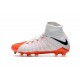 Nike HyperVenom Phantom 3 DF FG ACC Flyknit Chaussures - Blanc Orange