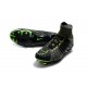 Nike HyperVenom Phantom 3 DF FG ACC Flyknit Chaussures - Noir Vert