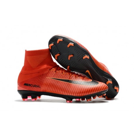 Nike Mercurial Superfly 5 FG Nouvel Chaussure Football - Rouge Noir