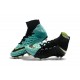 Nike HyperVenom Phantom 3 DF FG ACC Flyknit Chaussures - Noir Bleu