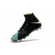 Nike HyperVenom Phantom 3 DF FG ACC Flyknit Chaussures - Noir Bleu