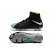 Nike HyperVenom Phantom 3 DF FG ACC Flyknit Chaussures - Noir Bleu