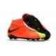 Nike HyperVenom Phantom 3 DF FG ACC Flyknit Chaussures - Orange Jaune