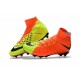 Nike HyperVenom Phantom 3 DF FG ACC Flyknit Chaussures - Orange Jaune