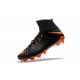 Nike HyperVenom Phantom 3 DF FG ACC Flyknit Chaussures - Noir Orange