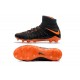 Nike HyperVenom Phantom 3 DF FG ACC Flyknit Chaussures - Noir Orange