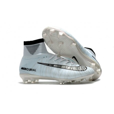 Nike Mercurial Superfly 5 CR7 FG Nouvel Chaussure Football - Blanc Noir