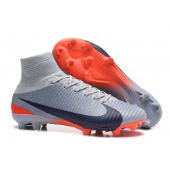 Nike Crampons de Foot Mercurial Superfly V DF FG - Gris Noir