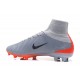 Nike Crampons de Foot Mercurial Superfly V DF FG - Gris Noir