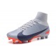 Nike Crampons de Foot Mercurial Superfly V DF FG - Gris Noir