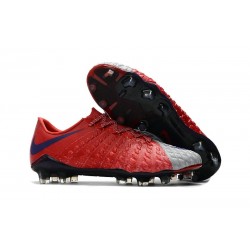 Nike Nouvel Chaussure Hypervenom Phantom 3 FG ACC Rouge Gris