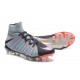 Nike HyperVenom Phantom 3 DF FG ACC Flyknit Chaussures - Gris Noir