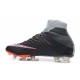 Nike HyperVenom Phantom 3 DF FG ACC Flyknit Chaussures - Gris Noir