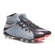 Nike HyperVenom Phantom 3 DF FG ACC Flyknit Chaussures - Gris Noir