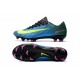 Nike Mercurial Vapor XI FG ACC Chaussures - Bleu Jaune