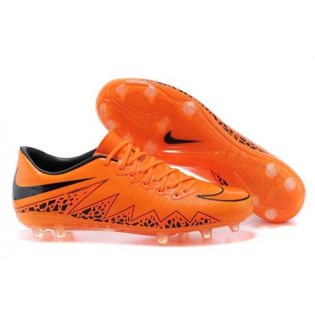 Crampons Nouveaux 2016 Neymar Nike Hypervenom Phinish FG Orange Noir