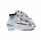 Nike Ronaldo Crampons de Foot Mercurial Superfly V DF CR7 FG - Blanc Noir