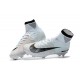 Nike Ronaldo Crampons de Foot Mercurial Superfly V DF CR7 FG - Blanc Noir