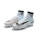 Nike Ronaldo Crampons de Foot Mercurial Superfly V DF CR7 FG - Blanc Noir